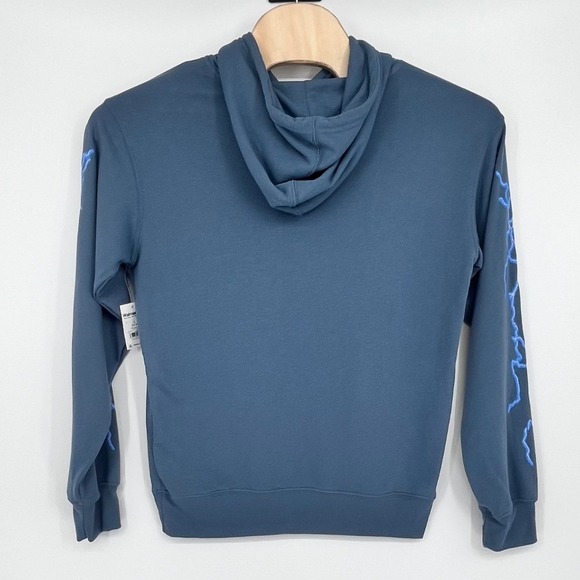 NWT Disney Stitch Hoodie Mens Small Slate Grey Experiment 626 Lightning Graphic - Picture 3 of 11